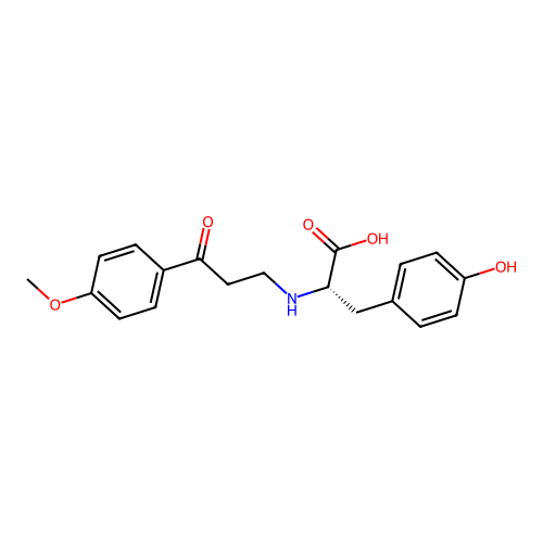 L-Tyrosine, N-(3-(4-methoxyphenyl)-3-oxopropyl)- structure
