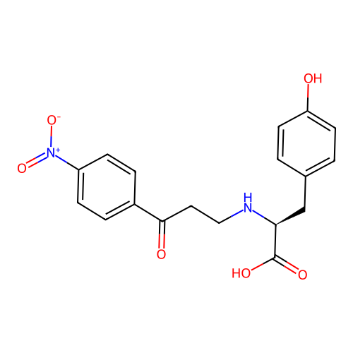 L-Tyrosine, N-(3-(4-nitrophenyl)-3-oxopropyl)- structure
