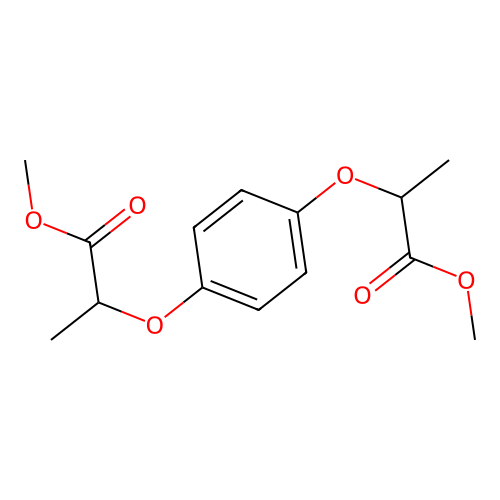 Methyl 2-[4-(2-methoxy-1-methyl-2-oxoethoxy)phenoxy]propanoate structure