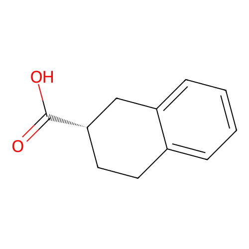 (2S)-1,2,3,4-tetrahydronaphthalene-2-carboxylic acid structure