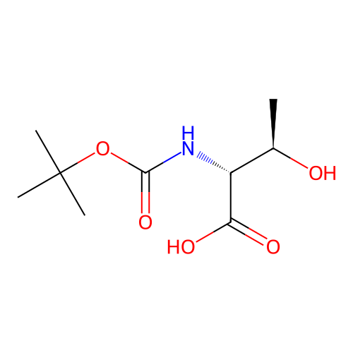 (2R,3R)-2-{[(tert-butoxy)carbonyl]amino}-3-hydroxybutanoic acid structure
