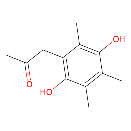 2-Propanone, 1-(2,5-dihydroxy-3,4,6-trimethylphenyl)- structure