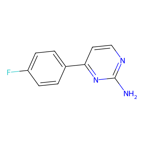 4-(4-Fluorophenyl)pyrimidin-2-amine structure