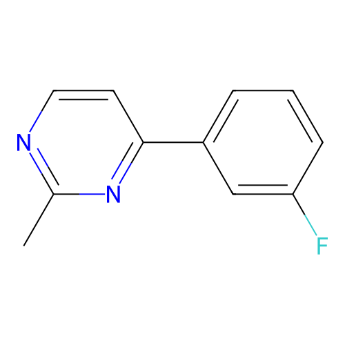4-(3-Fluorophenyl)-2-methylpyrimidine structure