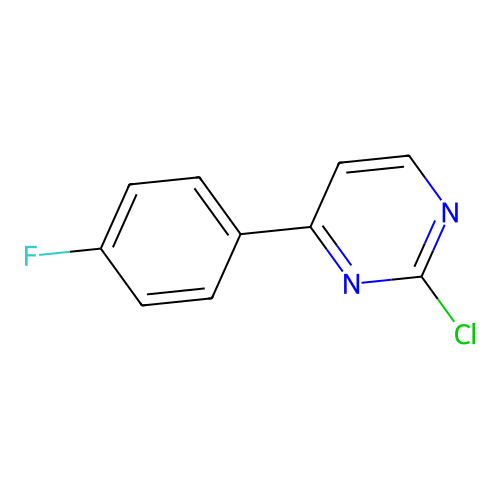 2-Chloro-4-(4-fluoro-phenyl)-pyrimidine structure