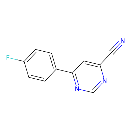 4-Cyano-6-(4-fluorophenyl)pyrimidine structure