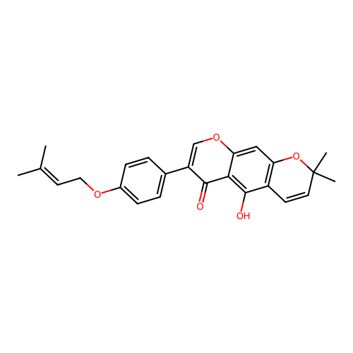 4'-O-Prenylalpinumisoflavone structure
