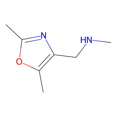 1-(2,5-Dimethyloxazol-4-yl)-N-methylmethanamine structure