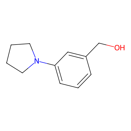 (3-Pyrrolidin-1-ylphenyl)methanol structure
