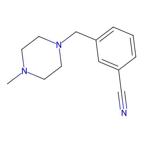 3-((4-Methylpiperazin-1-yl)methyl)benzonitrile structure