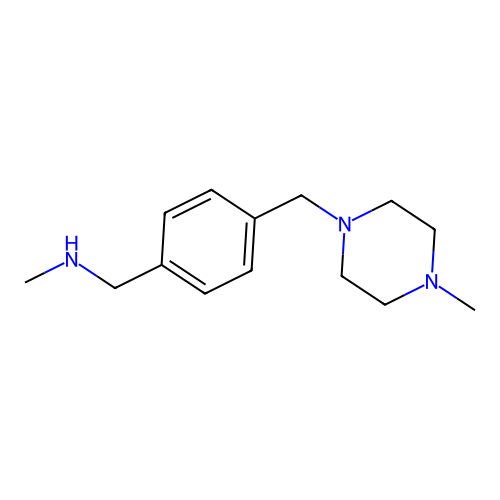 Methyl({4-[(4-methylpiperazin-1-yl)methyl]phenyl}methyl)amine structure