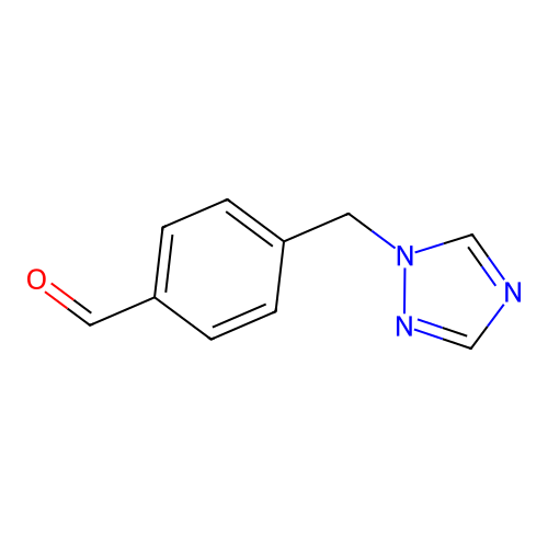4-(1H-1,2,4-triazol-1-ylmethyl)benzaldehyde structure