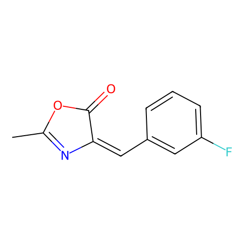 4-[(3-Fluorophenyl)methylene]-2-methyl-5(4H)-oxazolone structure