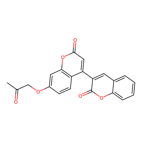4-(2-Oxochromen-3-yl)-7-(2-oxopropoxy)chromen-2-one structure