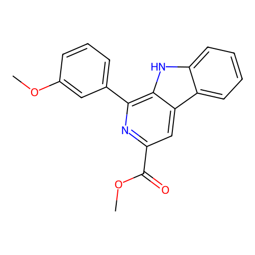 methyl 1-(3-methoxyphenyl)-9H-pyrido[3,4-b]indole-3-carboxylate structure