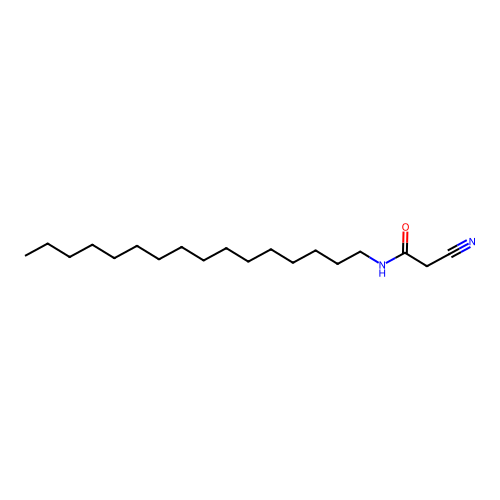 2-cyano-N-hexadecyl-acetamide structure