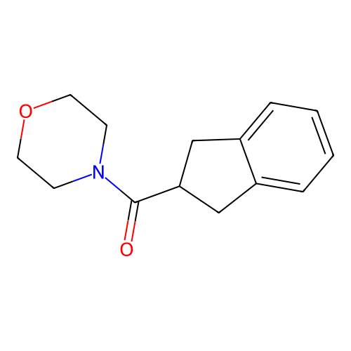 Methanone, (2-indanyl)(4-morpholyl)- structure