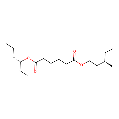 6-O-[(3R)-hexan-3-yl] 1-O-[(3R)-3-methylpentyl] hexanedioate structure