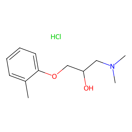 1-(Dimethylamino)-3-(o-tolyloxy)propan-2-ol hydrochloride structure