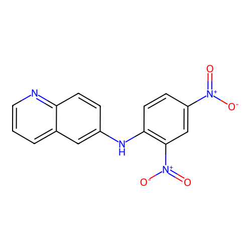 N-(2,4-dinitrophenyl)quinolin-6-amine structure