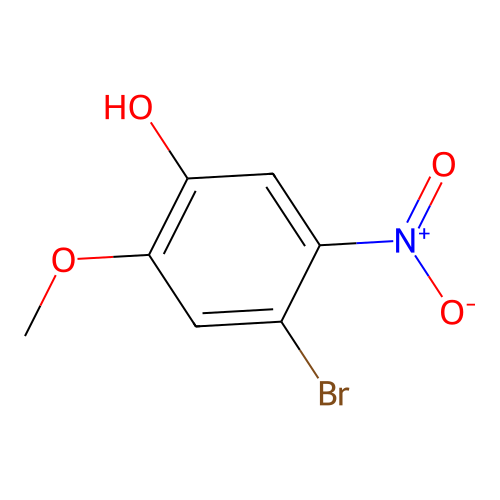 4-Bromo-2-methoxy-5-nitrophenol structure