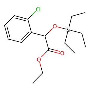 Acetic acid, 2-(o-chlorophenyl)-2-(triethylsiloxy)-, ethyl ester structure