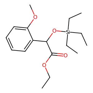 Acetic acid, 2-(o-methoxyphenyl)-2-(triethylsiloxy)-, ethyl ester structure