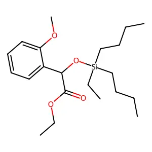 Acetic acid, 2-(dibutylethylsiloxy)-2-(o-methoxyphenyl)-, ethyl ester structure