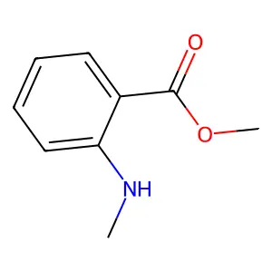 Methyl N-methylanthranilate structure