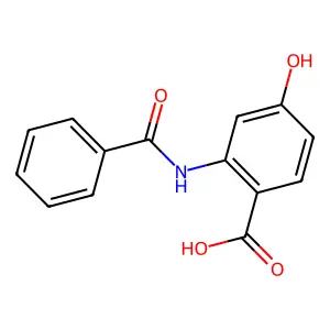 N-苯甲酰基-4-羟基邻氨基苯甲酸 structure
