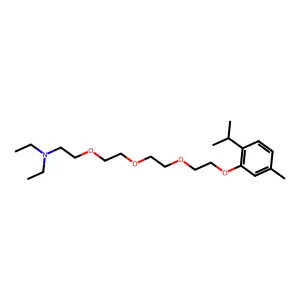 3,6,9-Trioxa-12-azatetradecane, 12-ethyl-1-(thymyloxy)- structure
