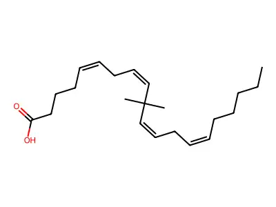 10,10-二甲基二十碳-5,8,11,14-四烯酸 structure
