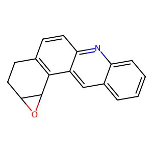1,2-Epoxy-1,2,3,4-tetrahydrobenz(a)acridine structure