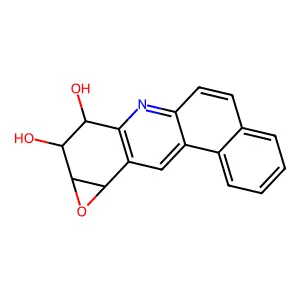 1a,2,3,11b-Tetrahydrobenzo[a]oxireno[j]acridine-2,3-diol structure
