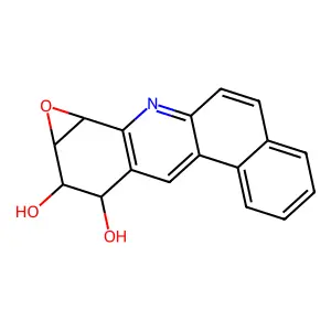 1a,2,3,11b-Tetrahydrobenzo[a]oxireno[h]acridine-2,3-diol structure