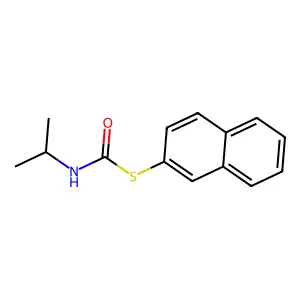 Carbamothioic acid, (1-methylethyl)-, S-2-naphthalenyl ester structure