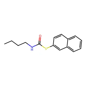 S-naphthalen-2-yl N-butylcarbamothioate structure