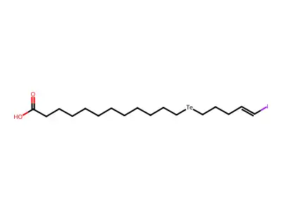 12-(5-碘戊-4-烯基碲基)十二烷酸 structure