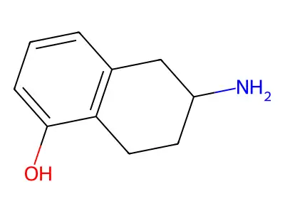 5-Hydroxy-2-aminotetralin structure