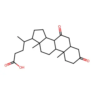 3,7-Dioxo-5beta-cholanoic acid structure