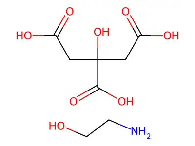 Ethanol, 2-amino-, 2-hydroxy-1,2,3-propanetricarboxylate (1:?) structure