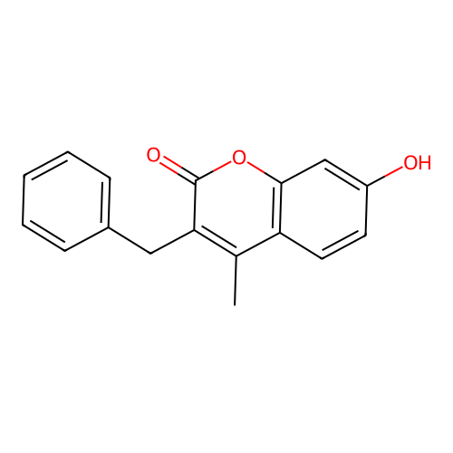 3-Benzyl-4-methylumbelliferone structure