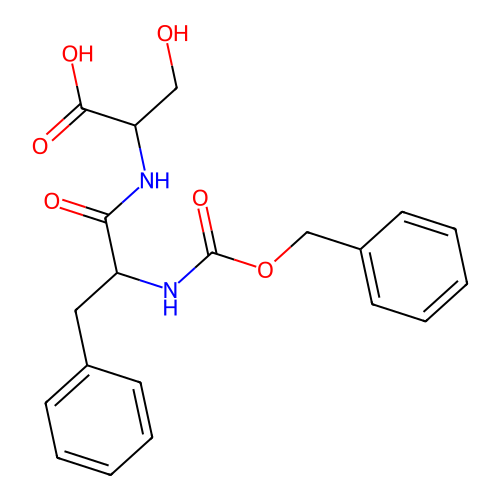 N-[(Benzyloxy)carbonyl]phenylalanylserine structure