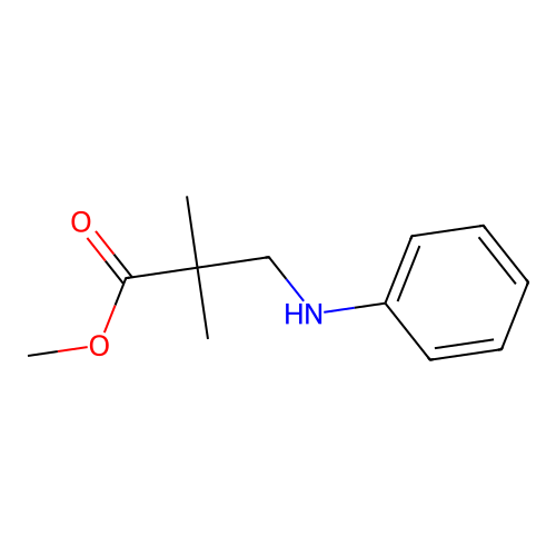 Methyl 3-anilino-2,2-dimethylpropanoate structure