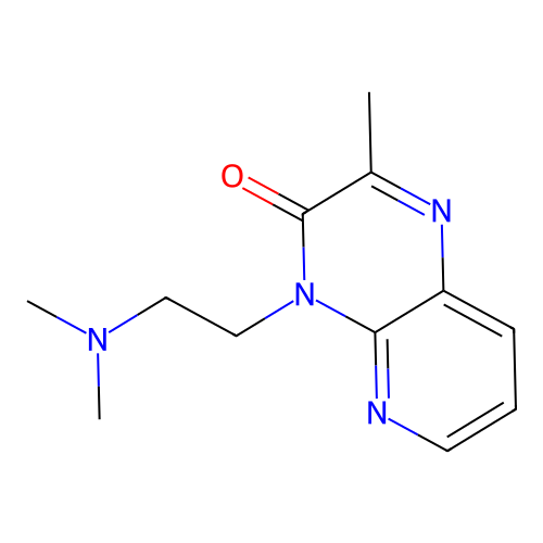 Pyrido(2,3-b)pyrazin-3(4H)-one, 4-(2-(dimethylamino)ethyl)-2-methyl- structure