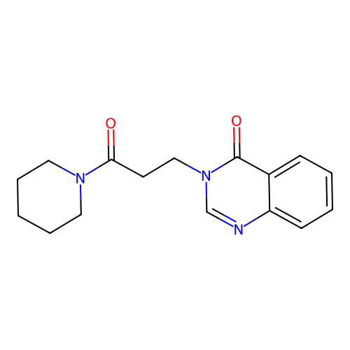 3-(3-oxo-3-(piperidin-1-yl)propyl)quinazolin-4(3H)-one structure
