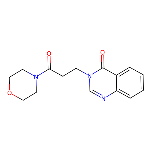 3-[3-(morpholin-4-yl)-3-oxopropyl]quinazolin-4(3H)-one structure