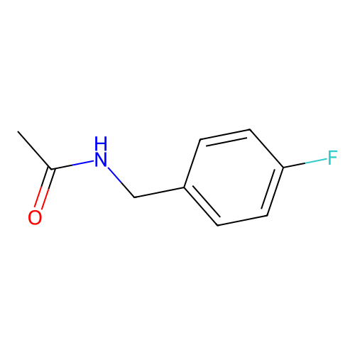N-(4-Fluorobenzyl)acetamide structure