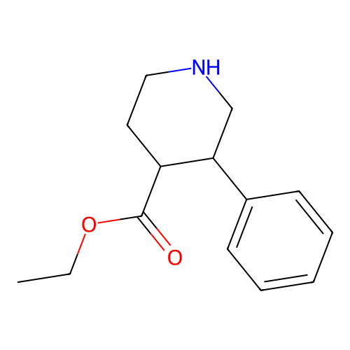 Ethyl 3-phenylpiperidine-4-carboxylate structure