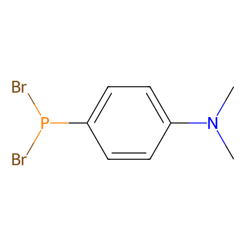 4-dibromophosphanyl-N,N-dimethylaniline structure